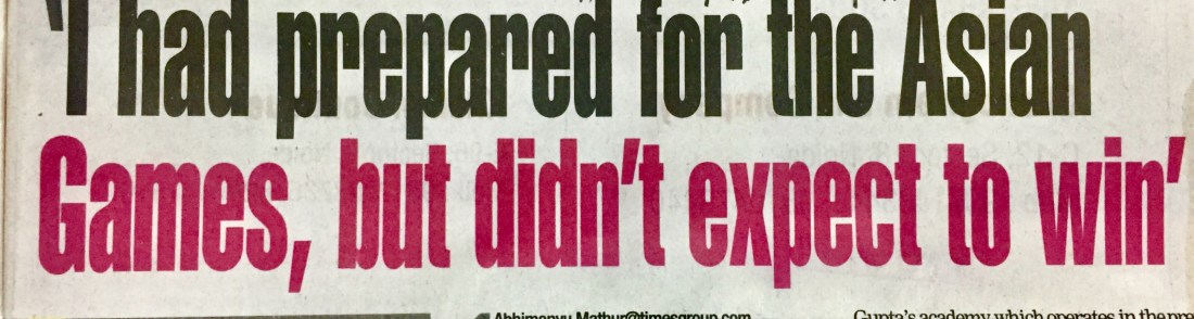 TOI I did not hope to win